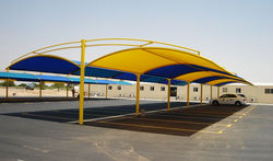 CAR PARK SHADES, GRP Car Parking Shades in UAE from Image Fibre Glass 