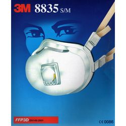 3M 8835 MASK S/M RESPIRATOR from GULF SAFETY EQUIPS TRADING LLC