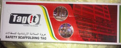 TAG IT SCAFFOLDING TAG from GULF SAFETY EQUIPS TRADING LLC