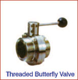 Threaded butterfiy  valve