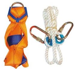 SAFETY HARNESS WITH ROPE HOOK ORANGE COLOR