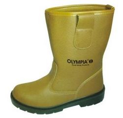 GUMBOOT LEATHER WITH STEEL TOE OLYMPIA BRAND 
