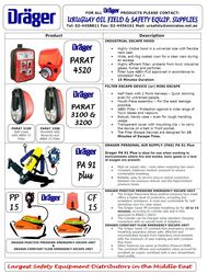 DRAGER Safety Products from URUGUAY GROUP OF COMPANIES 