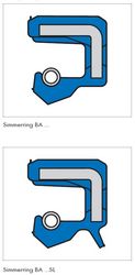 Simrit Oil Seal BA/SL to DIN 3760 A/AS from SPECTRUM HYDRAULICS TRADING FZC