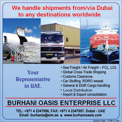 Cross-stuffing service of container in Dubai from BURHANI OASIS ENTERPRISE LLC