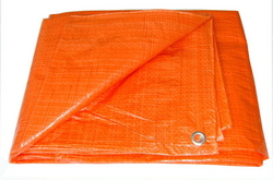 Orange tarpaulin