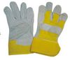 LEATHER GLOVES YELLOW & WHITE