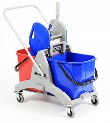 Double Bucket Trolley with Wringer from TRENT INTERNATIONAL LLC
