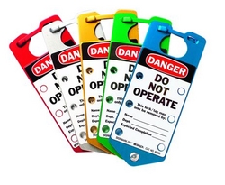 BRADY Labeled Lockout Hasps (Mixed Colors)