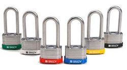 BRADY Keyed Different Shackle Steel Locks