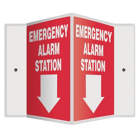 ACCUFORM SIGNS Emerg Alarm Station Arrow Down UAE