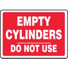 ACCUFORM SIGNS Empty Cylinders Do Not Use Sign UAE from WORLD WIDE DISTRIBUTION FZE