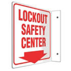 ACCUFORM SIGNS Lockout Safety Center Sign in uae