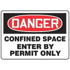 ACCUFORM SIGNS Confined Space Enter By Permit Only