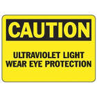 ACCUFORM SIGNS Caution Ultraviolet Sign in UAE from WORLD WIDE DISTRIBUTION FZE