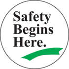 ACCUFORM SIGNS Safety Begins Here Sign in uae