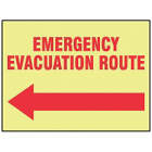 ACCUFORM SIGNS Emergency Evacuation Route Sign from WORLD WIDE DISTRIBUTION FZE