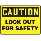 ACCUFORM SIGNS Lock Out For Safety sign in uae