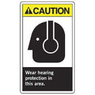 ACCUFORM SIGNS Wear Hearing Protection In This Are from WORLD WIDE DISTRIBUTION FZE
