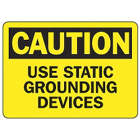 ACCUFORM SIGNS Use Static Grounding Devices Sign