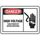 ACCUFORM SIGNS High Voltage Turn Power Off Before 