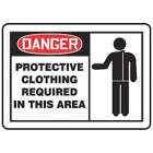 ACCUFORM SIGNS Protective Clothing Required In  from WORLD WIDE DISTRIBUTION FZE