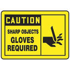 ACCUFORM SIGNS Sharp Objects, Gloves Required Sign