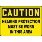 ACCUFORM SIGNS Hearing Protection Must Be Worn In 