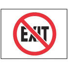 ACCUFORM SIGNS No Exit Signs in uae