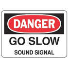 ACCUFORM SIGNS Go Slow Sound Signal Sign in uae