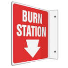 ACCUFORM SIGNS Burn Station Sign in uae