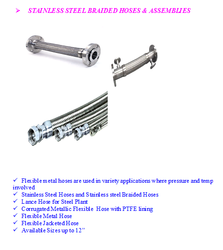 	STAINLESS STEEL BRAIDED HOSES & ASSEMBLIES from ADMAS GENERAL TRADING L.L.C