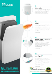 Air Hand Dryers for hotels from CONSTROMECH FZCO