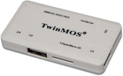 TwinMOS Combo Gadget USB HUB and Card Reader [Whit from FINECO GENERAL TRADING LLC UAE