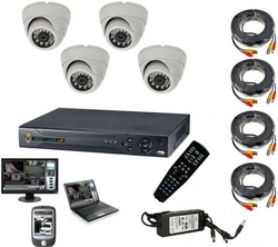 4 cameras day-night view 700TVL, 4 Channel Video A from FINECO GENERAL TRADING LLC UAE