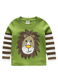 Green Lion Soft Long Sleeve Boys' T-Shirt  from FINECO GENERAL TRADING LLC UAE