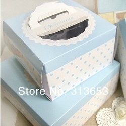 Cake Box /  cake container / blue lace from FINECO GENERAL TRADING LLC UAE