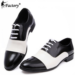 White Black Male Soft Leather Wedding Oxford from FINECO GENERAL TRADING LLC UAE