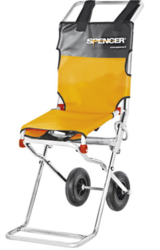 Compact evacuation chair from ARASCA MEDICAL EQUIPMENT TRADING LLC