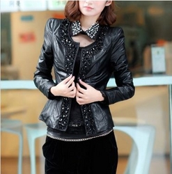 Womens Cool Shrug Leather Jacket