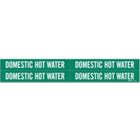 BRADY Domestic Hot Water Pipe Marker in nuae