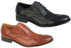 OXFORD LACE UPS FAUX LEATHER SHOES