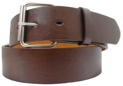 Leather Belt with Removable Buckle and Snap