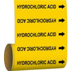 BRADY Hydrochloric Acid Pipe Marker in uae from WORLD WIDE DISTRIBUTION FZE