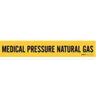 BRADY Medium Pressure Natural Gas Pipe Marker    