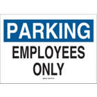 BRADY Parking Employees Only Sign in uae