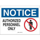 BRADY Authorized Personnel Only Sign in uae