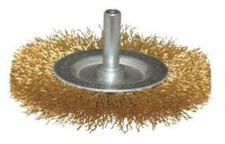 WHEEL WIRE BRUSH WITH SPNDLE from GOLDEN ISLAND BUILDING MATERIAL TRADING LLC