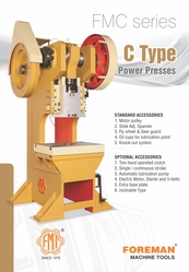 Steel Body C Type Power Press from FOREMAN MACHINE TOOLS PVT LTD