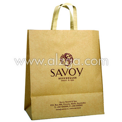 WhiteBrown color craft bag available with printing from AL ZAYTOON GIFT BOXES IND L L C